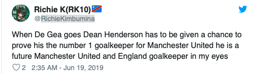 Some Manchester United fans call for David De Gea to be sold after Dean Henderson’s incredible England Under-21 performance - Bóng Đá