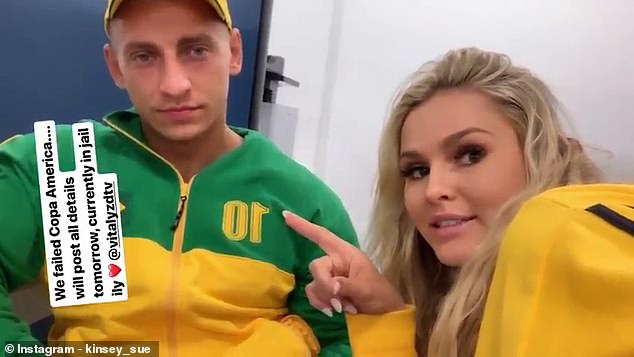 Champions League invader Kinsey Wolanski reveal she was JAILED after failed bid to disrupt Copa America final in Brazil after being tackled by security - Bóng Đá