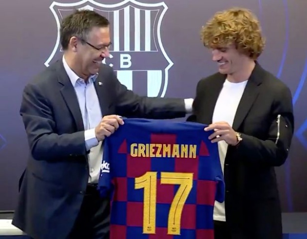 Griezmann to wear number 17 shirt - Bóng Đá