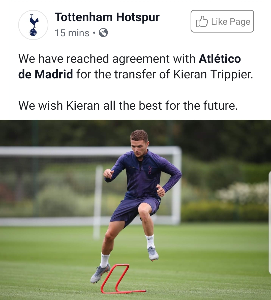 Atetico Madrid signs Kieran Trippier  - Bóng Đá
