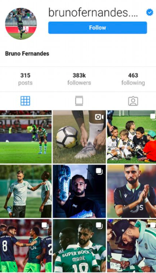 Bruno Fernandes deletes Sporting Lisbon information on Instagram - Bóng Đá