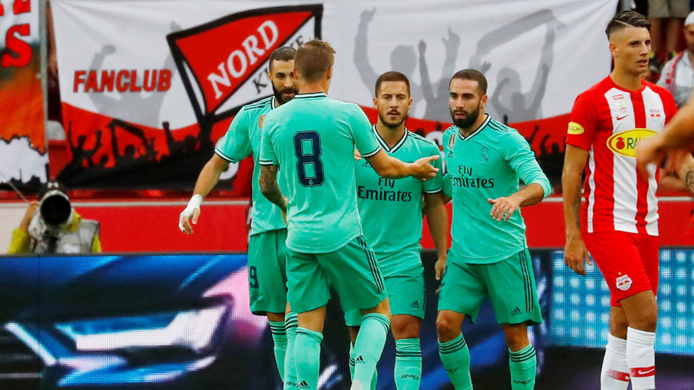 Hazard scores Real Madrid's first goal - Bóng Đá