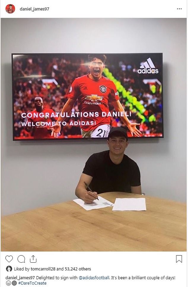 Daniel James signs with Adidas - Bóng Đá