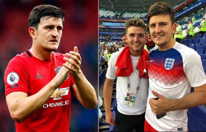 Manchester United's £80m signing Harry Maguire nips into Costa Coffee with his brother - Bóng Đá