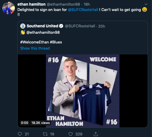 Ethan Hamilton signs on loan from Manchester United - Bóng Đá