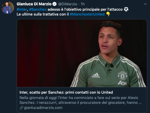 Alexis Sanchez on brink of leaving Manchester United after agreeing deal to join Inter Milan - Bóng Đá
