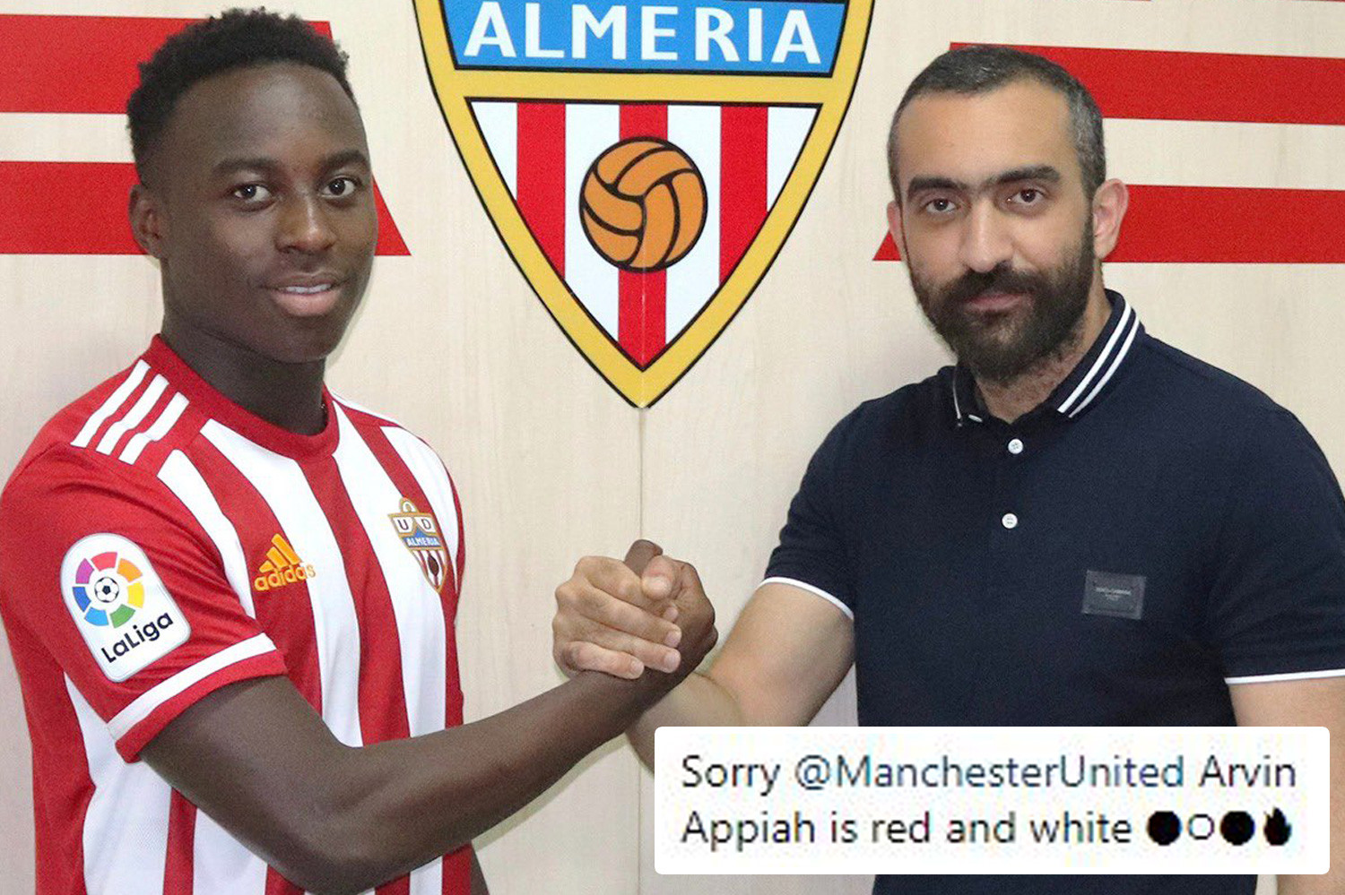 ‘Sorry Manchester United’ – Almeria sign Arvin Appiah from Nottingham Forest and apologise to Red Devils for doing so - Bóng Đá
