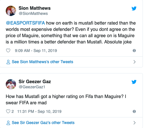 Manchester United fans in meltdown as Shkodran Mustafi is rated higher than Harry Maguire on FIFA 20 - Bóng Đá