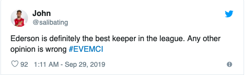 ‘Miles better than De Gea’ and ‘Alisson could never’ – These fans believe City’s Ederson is the best goalkeeper in the league - Bóng Đá