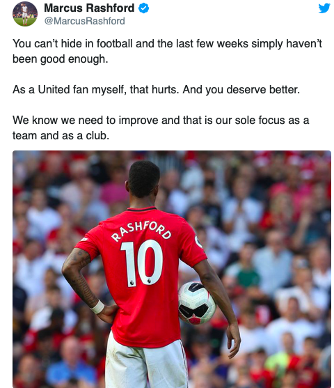 Marcus Rashford sends message to Manchester United fans after disappointing defeat to Newcastle - Bóng Đá