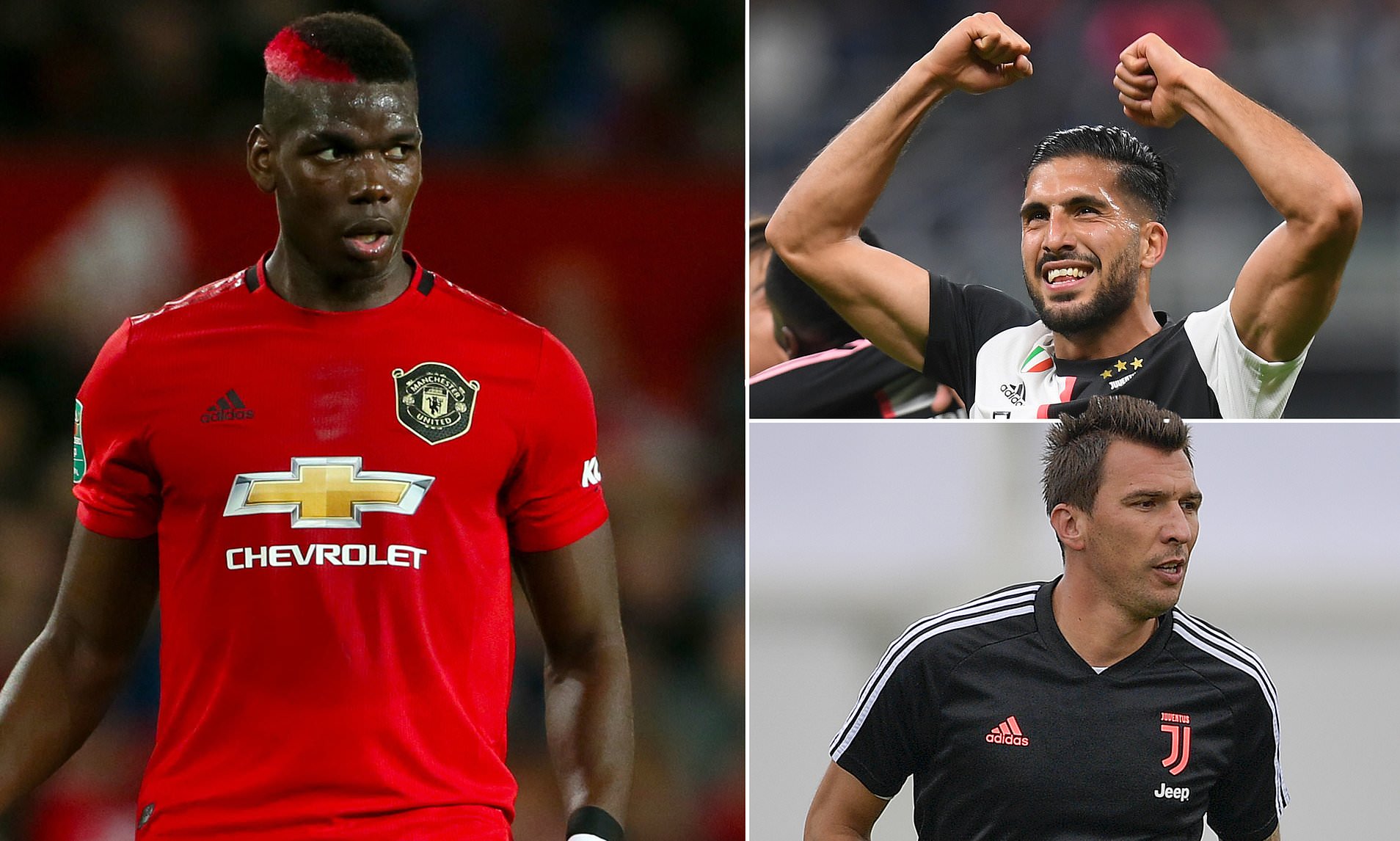 Juventus 'plan to offer Manchester United Emre Can and Mario Mandzukic' in exchange for Paul Pogba - Bóng Đá