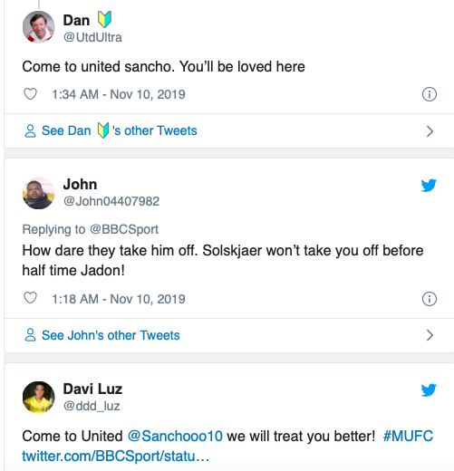 Manchester United fans send message to Jadon Sancho after early substitution vs Bayern Munich - Bóng Đá