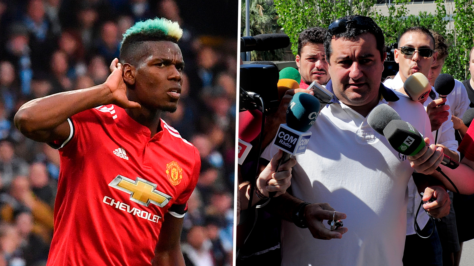 Pogba's agent Mino Raiola insists his star client wants to stay at Old Trafford but questions the club's identity - Bóng Đá