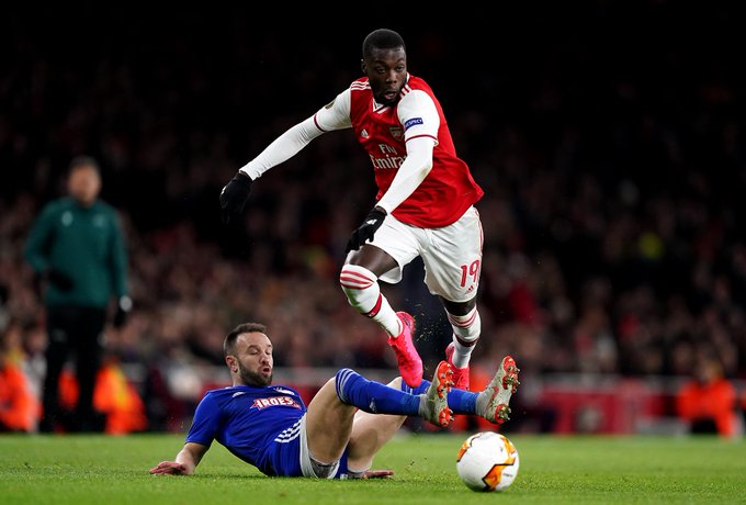 Arsenal: Fans lambaste Nicolas Pepe after performance in loss to Olympiakos - Bóng Đá