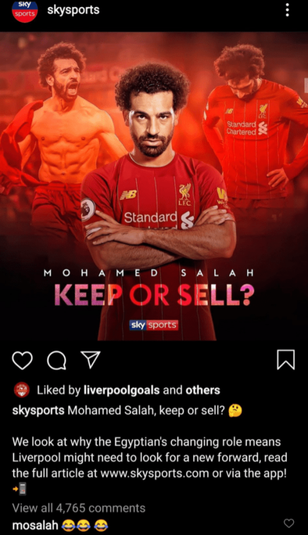 Mohamed Salah phản ứng trước tin đồn chia tay Liverpool - Bóng Đá