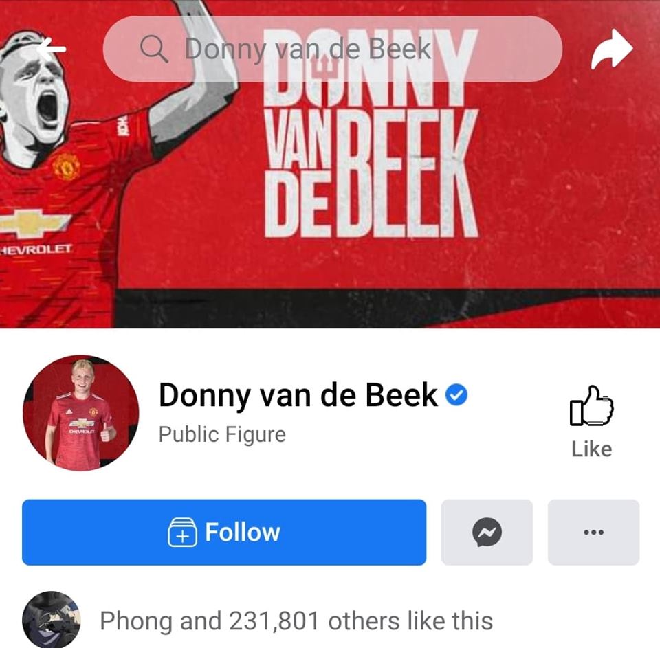 Chưa đá trận nào cho M.U, Van de Beek đã 