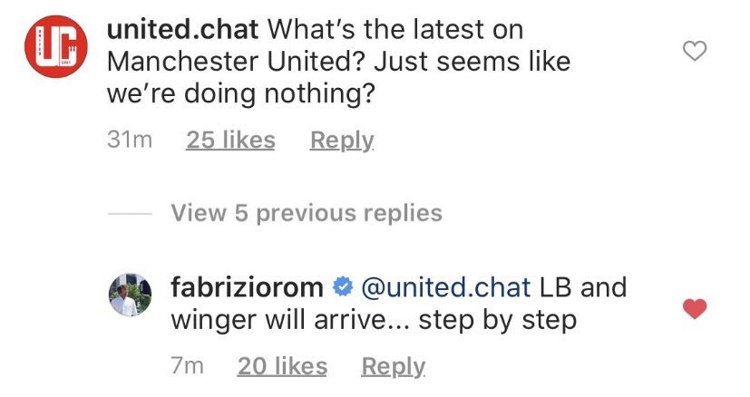 A left-back and a winger will arrive at #mufc, step by step #mulive [ @FabrizioRomano ] - Bóng Đá