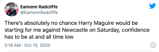 Manchester United fans say the same thing after Harry Maguire is sent off for England - Bóng Đá