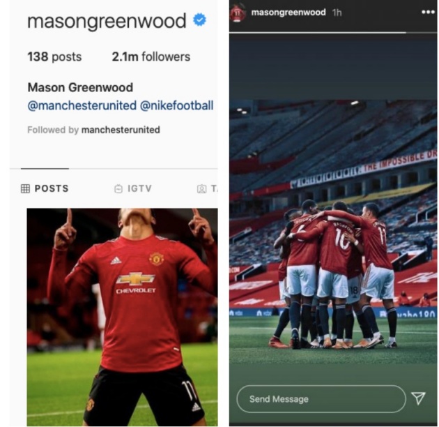 (Photo) Mason Greenwood hints at squad togetherness with latest social media post - Bóng Đá