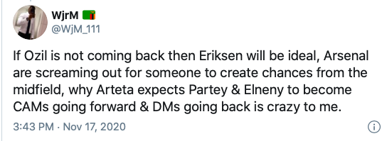 Arsenal fans react to reported transfer deal involving Christian Eriksen - Bóng Đá