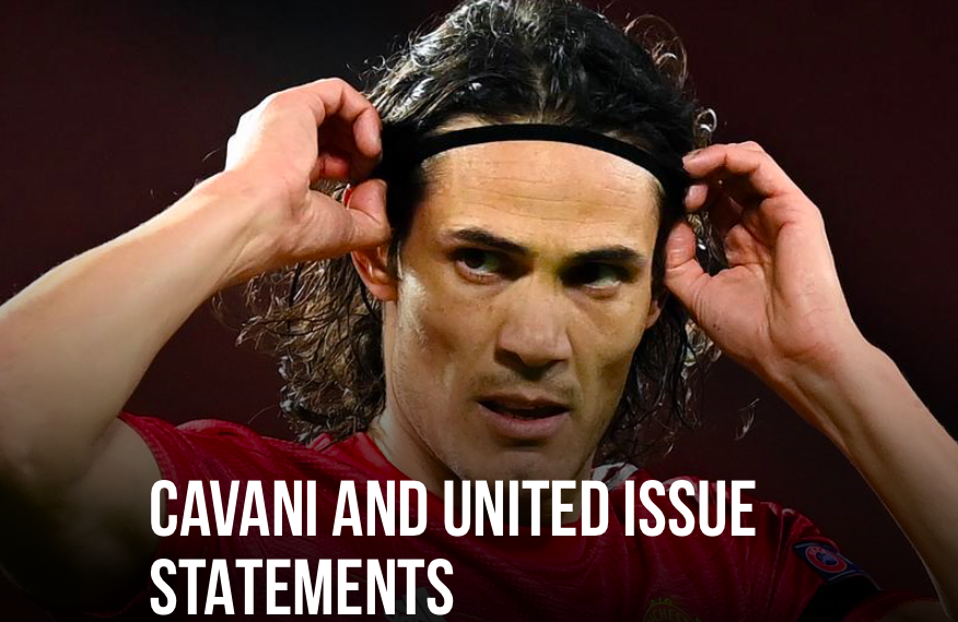 Man Utd and Cavani statement - Bóng Đá