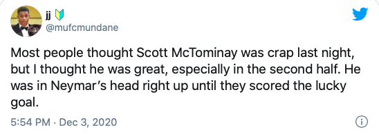 Man United fans left impressed with Scott McTominay vs PSG - Bóng Đá