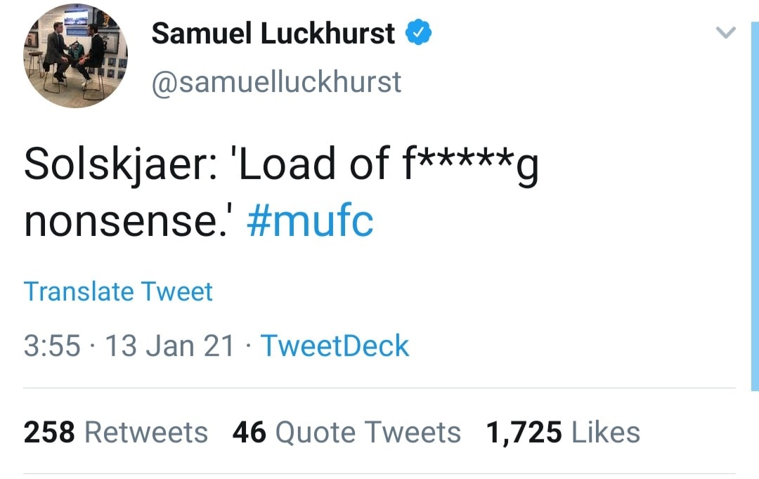 Solskjaer không giữ được bình tĩnh.