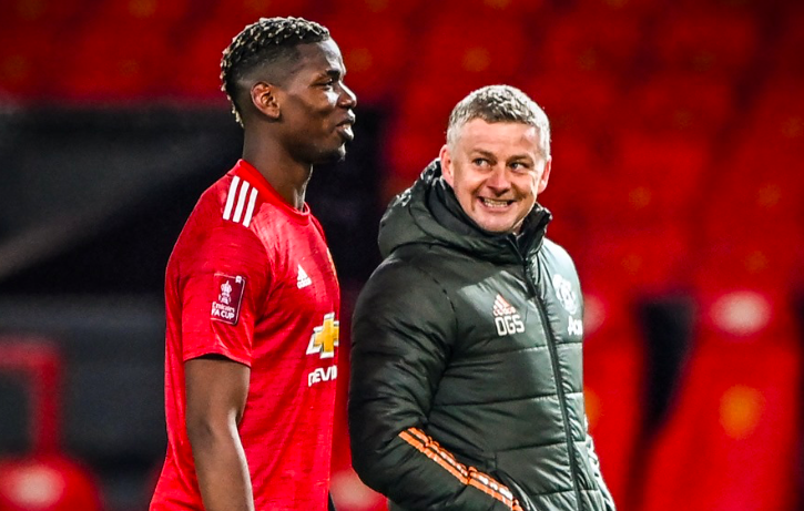 CĐV M.U sẽ thấy phát sốt với hình ảnh này của Pogba và Solskjaer