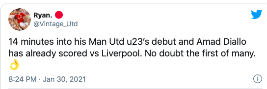 Man United fans claim Amad Diallo is ready for Man United first-team - Bóng Đá