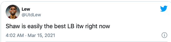 Thật dễ dàng khi nói rằng, Shaw là hậu vệ trái số 1 thế giới thời điểm hiện tại.