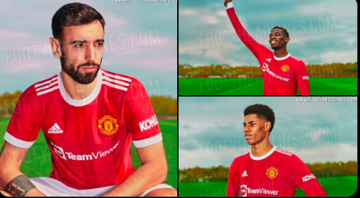 Man United’s new home kit: photos of Bruno Fernandes and Paul Pogba leaked - Bóng Đá