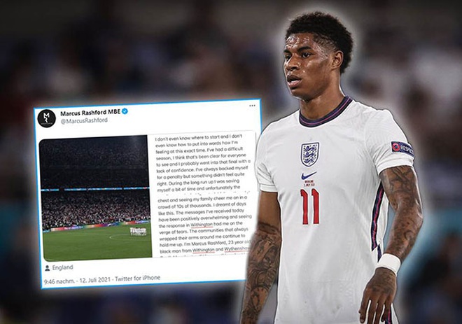 Trái tim Marcus Rashford đã được chữa lành sau EURO 2020 - Bóng Đá