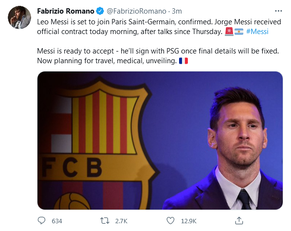 Xác nhận Messi nhanh chóng hoàn tất gia nhập bến đỗ mới - Bóng Đá