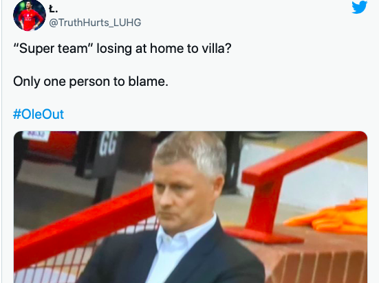 “He has to go” – These Man United fans call for Ole Gunnar Solskjaer sacking after sorry defeat to Aston Villa - Bóng Đá