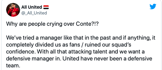 Man United fans react to news Antonio Conte looks set to head to Spurs - Bóng Đá