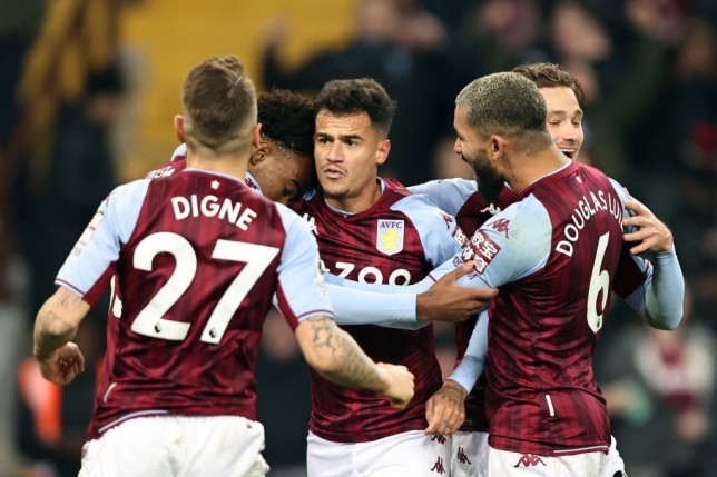 Philippe Coutinho reacts to dramatic late equaliser on Aston Villa debut against Manchester United - Bóng Đá