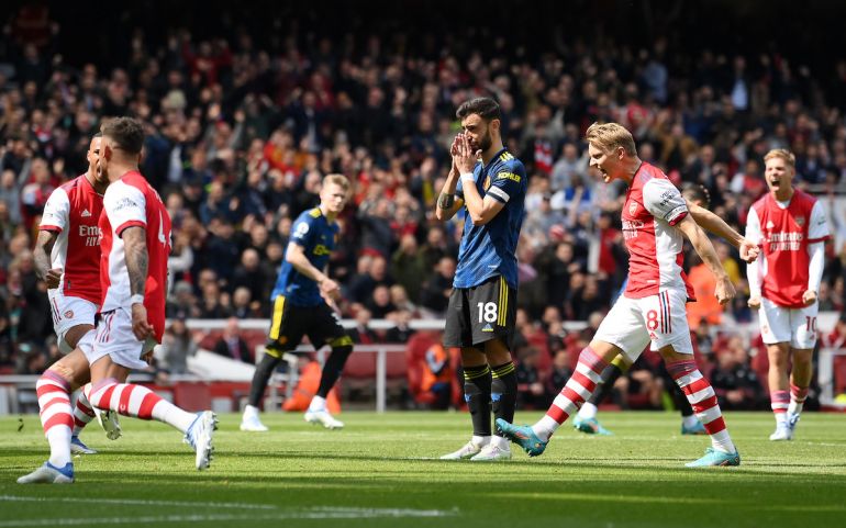 Shocking Bruno Fernandes stat emerges after penalty miss vs Arsenal - Bóng Đá