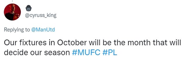 'We're not getting to November alive!': Man United fans panicking at 'HORRID' October fixtures - Bóng Đá