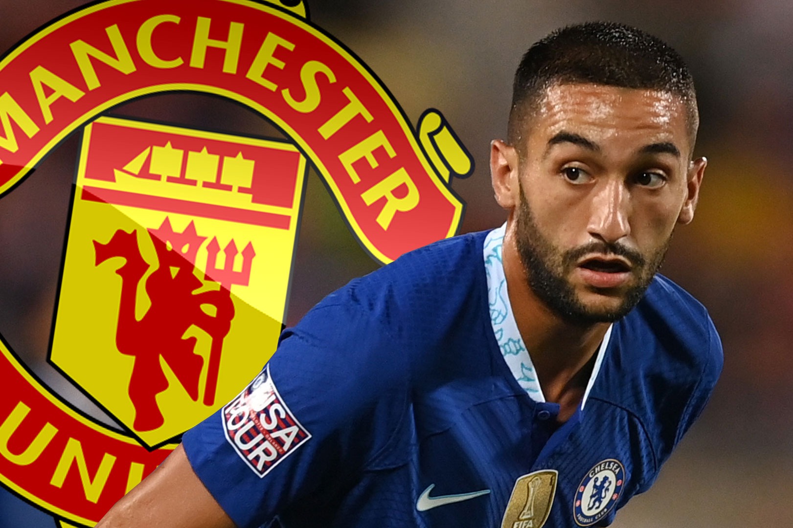 Manchester United are leading the race to sign Chelsea star Hakim Ziyech, according to reports. - Bóng Đá