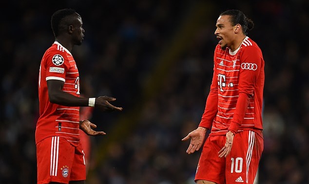 Sadio Mane allegedly punched Leroy Sane in the face after Bayern Munich's loss to Man City - Bóng Đá