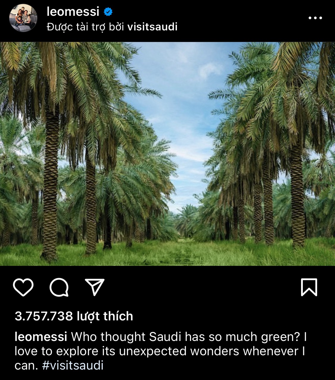 Động thái của Messi.