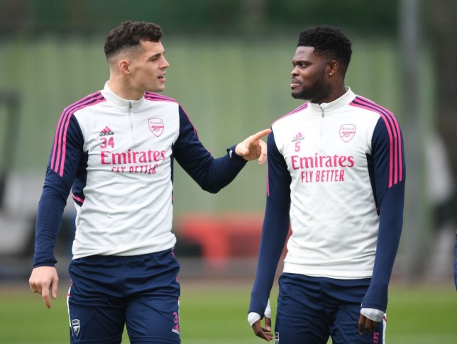 Xhaka và Partey đang trên đường rời Arsenal.