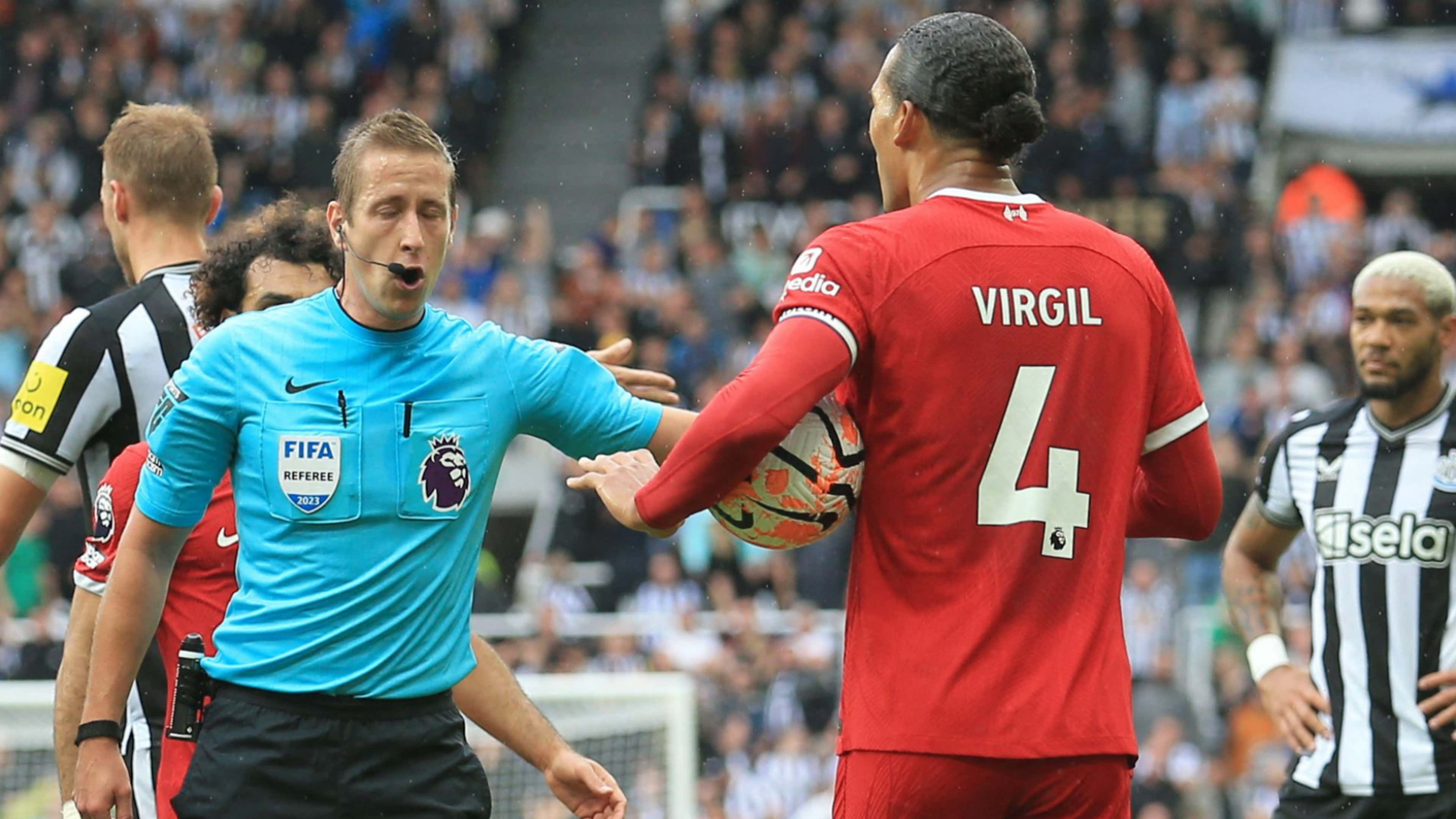 Virgil van Dijk charged with improper conduct over Newcastle United red card - Bóng Đá