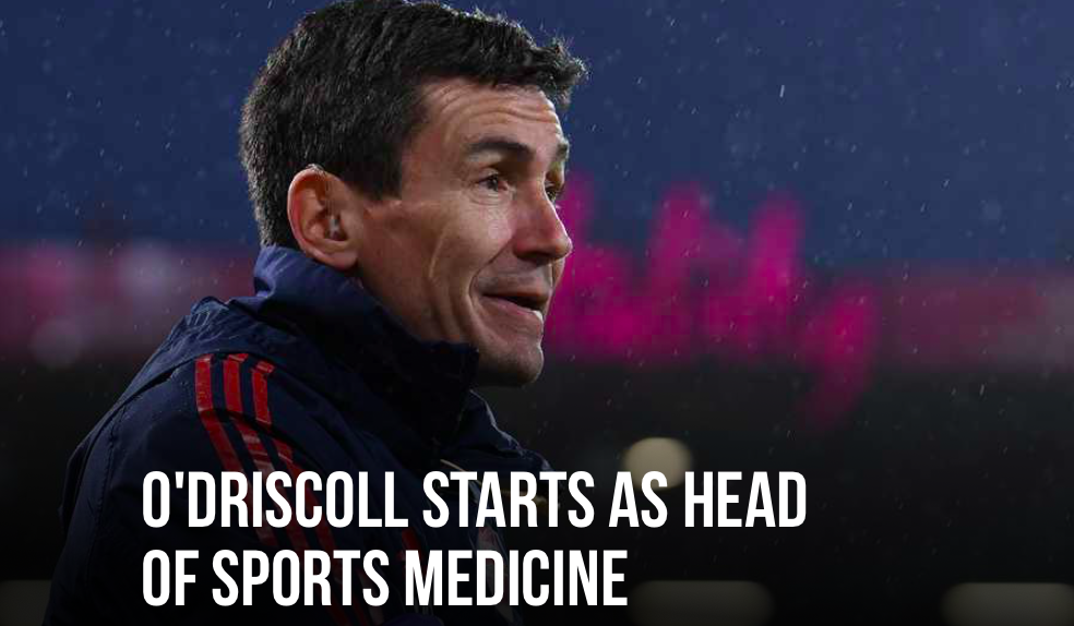 Gary O’Driscoll has taken up his new role as head of sports medicine for Manchester United - Bóng Đá