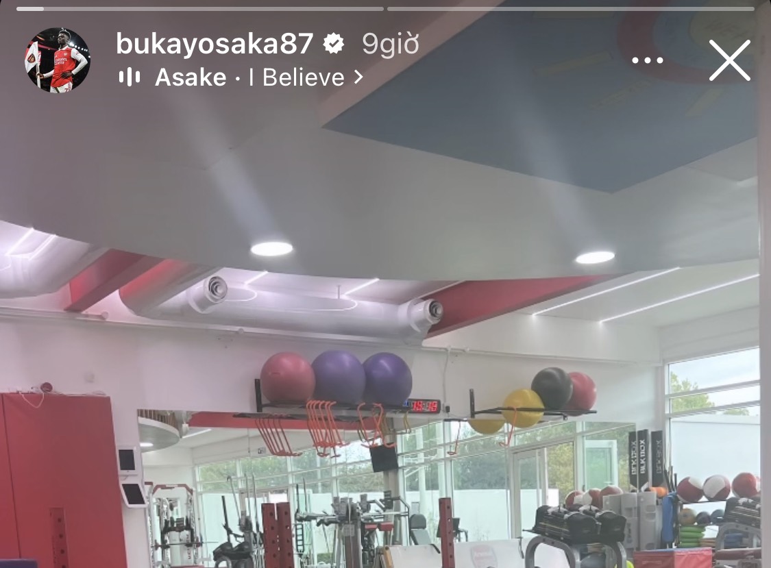 Bukayo Saka has provided a somewhat cryptic update on his injury recovery - Bóng Đá