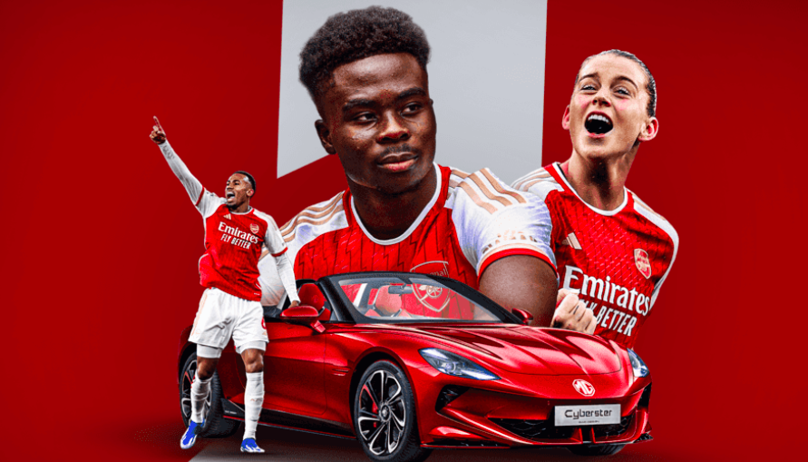 Arsenal has officially announced a new sponsorship deal with UK car maker MG Motor UK - Bóng Đá
