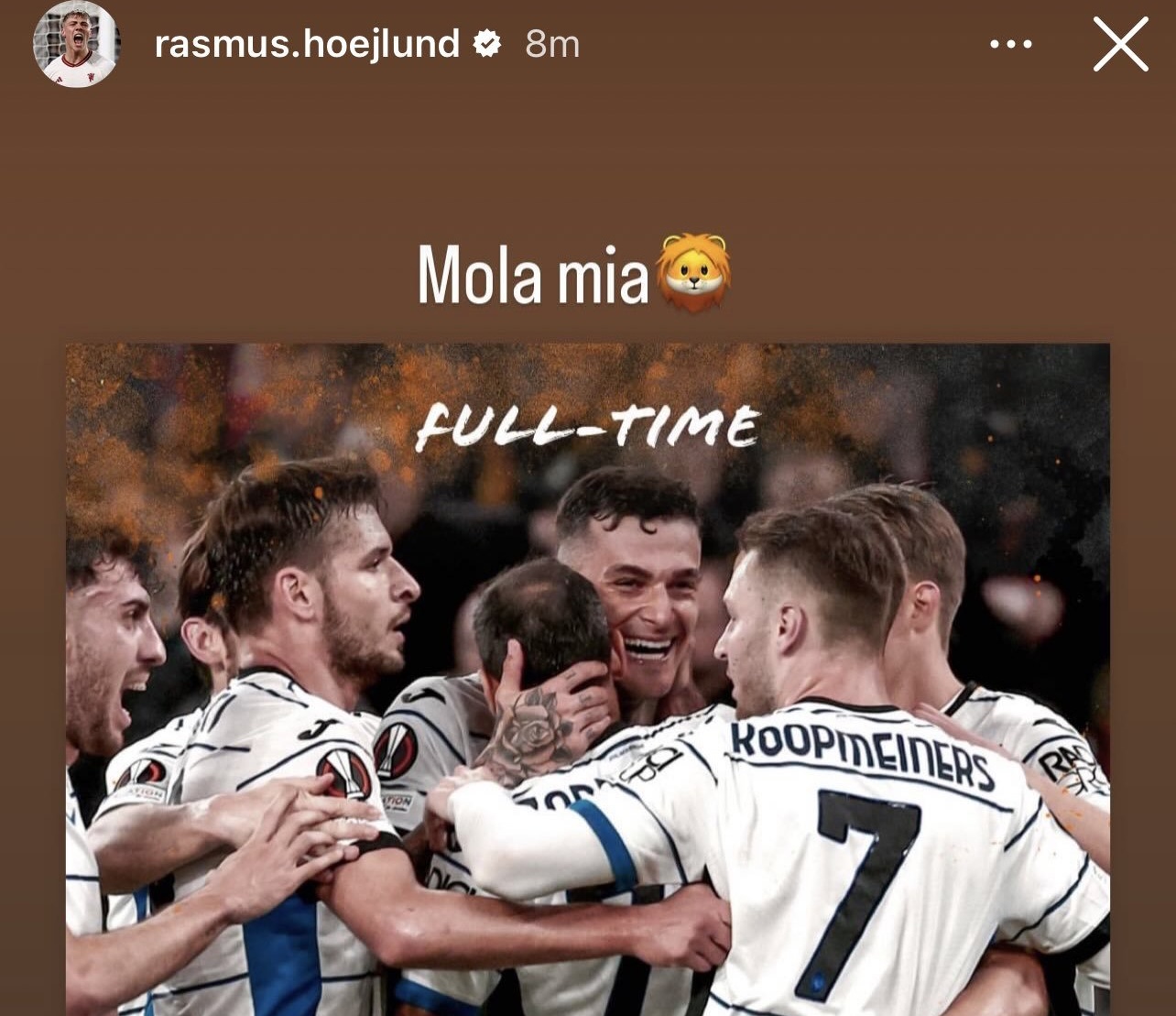 Rasmus Hojlund happy to see Liverpool lose 3-0 against Atalanta in the Europa League - Bóng Đá