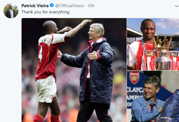 Patrick Vieira lên tiếng về việc mình dẫn dắt Arsenal - Bóng Đá
