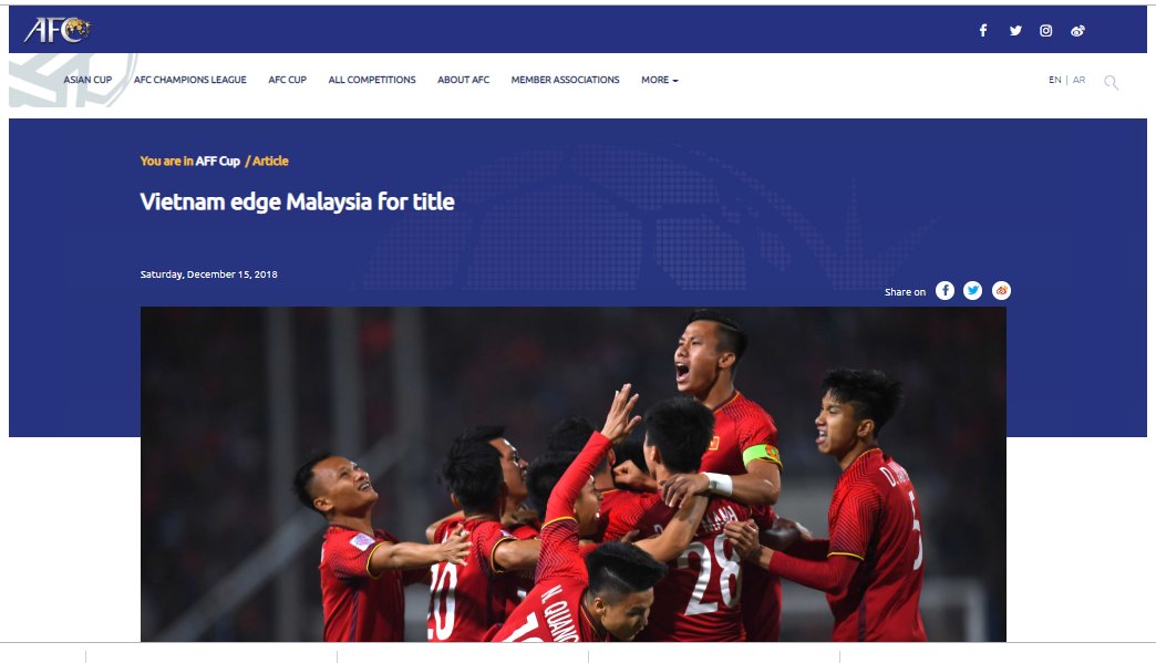 Truyền thông Anh: Vô địch AFF Cup, Việt Nam sẽ mang 