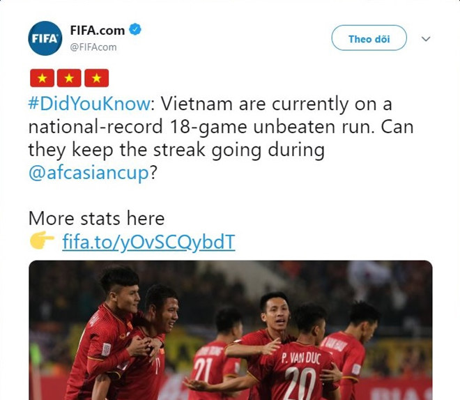 FIFA thán phục kỷ lục 